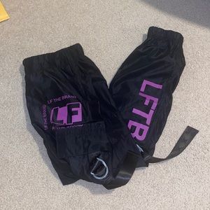 LF the brand black cargo pants with buckles